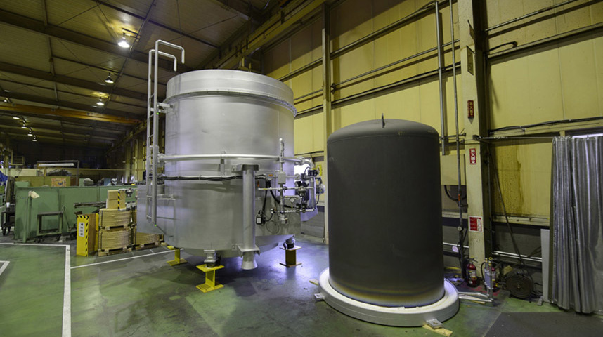 カットコア工場　焼鈍写真